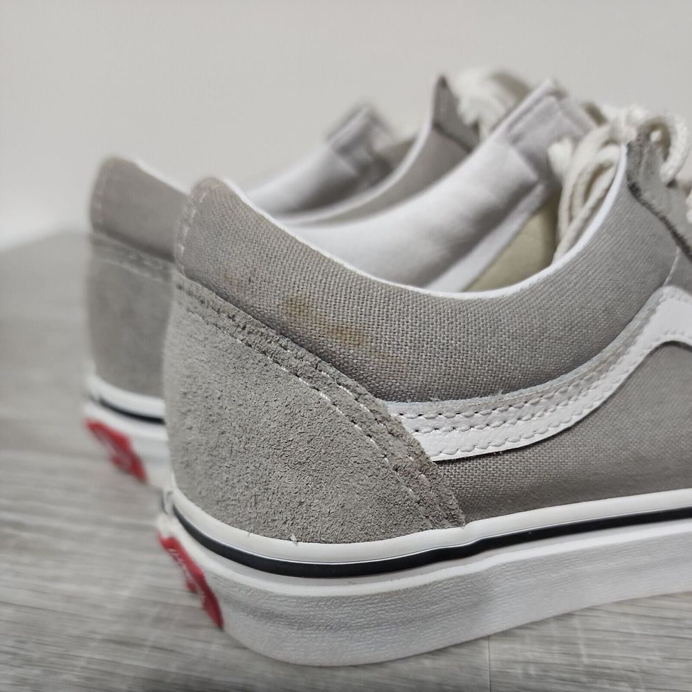 Vans Off The Wall Mens 4 Old Skool Skate Shoes Gray 508731 Low‎ Top Women 5 - Picture 7 of 10